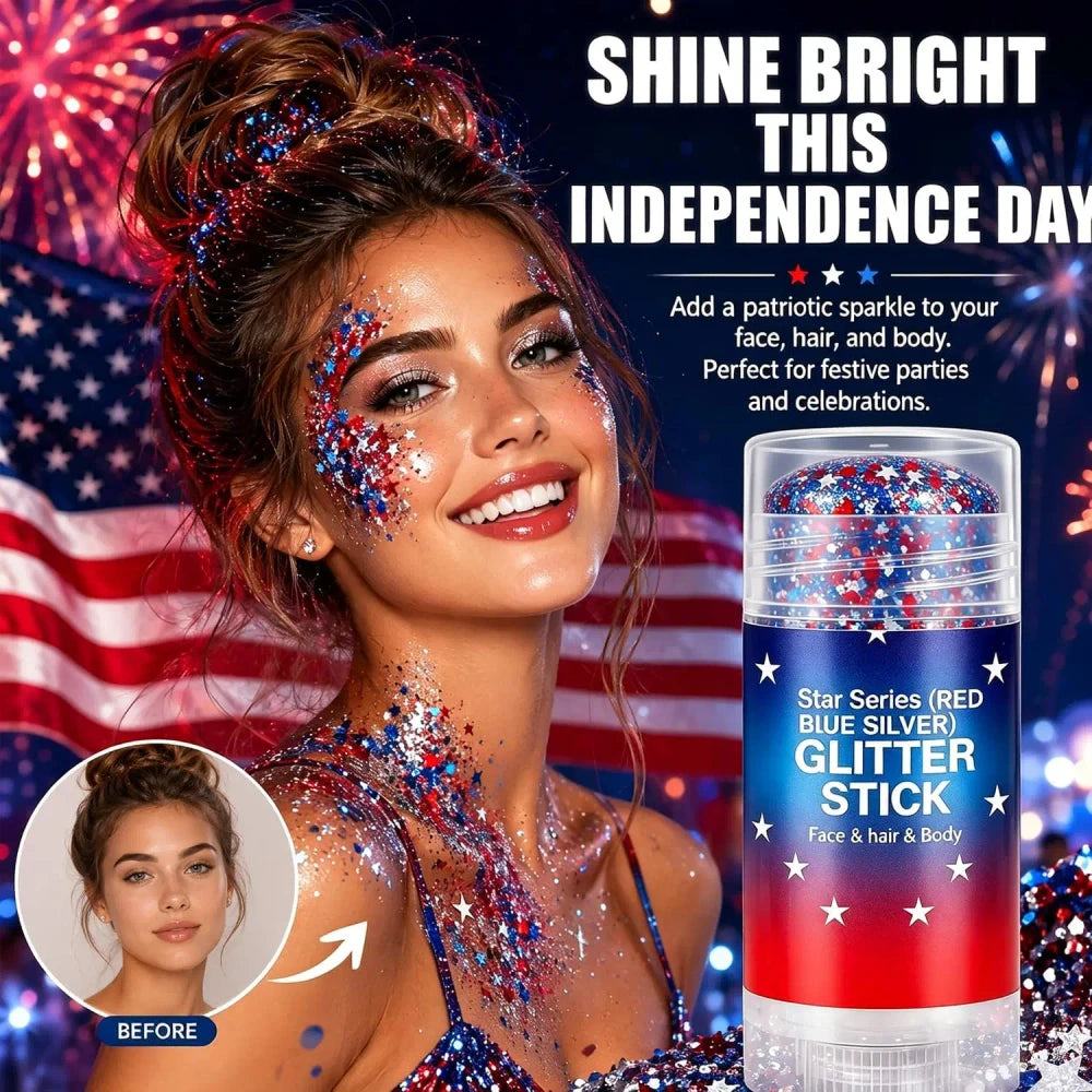 Patriotic Body Glitter Sticks
