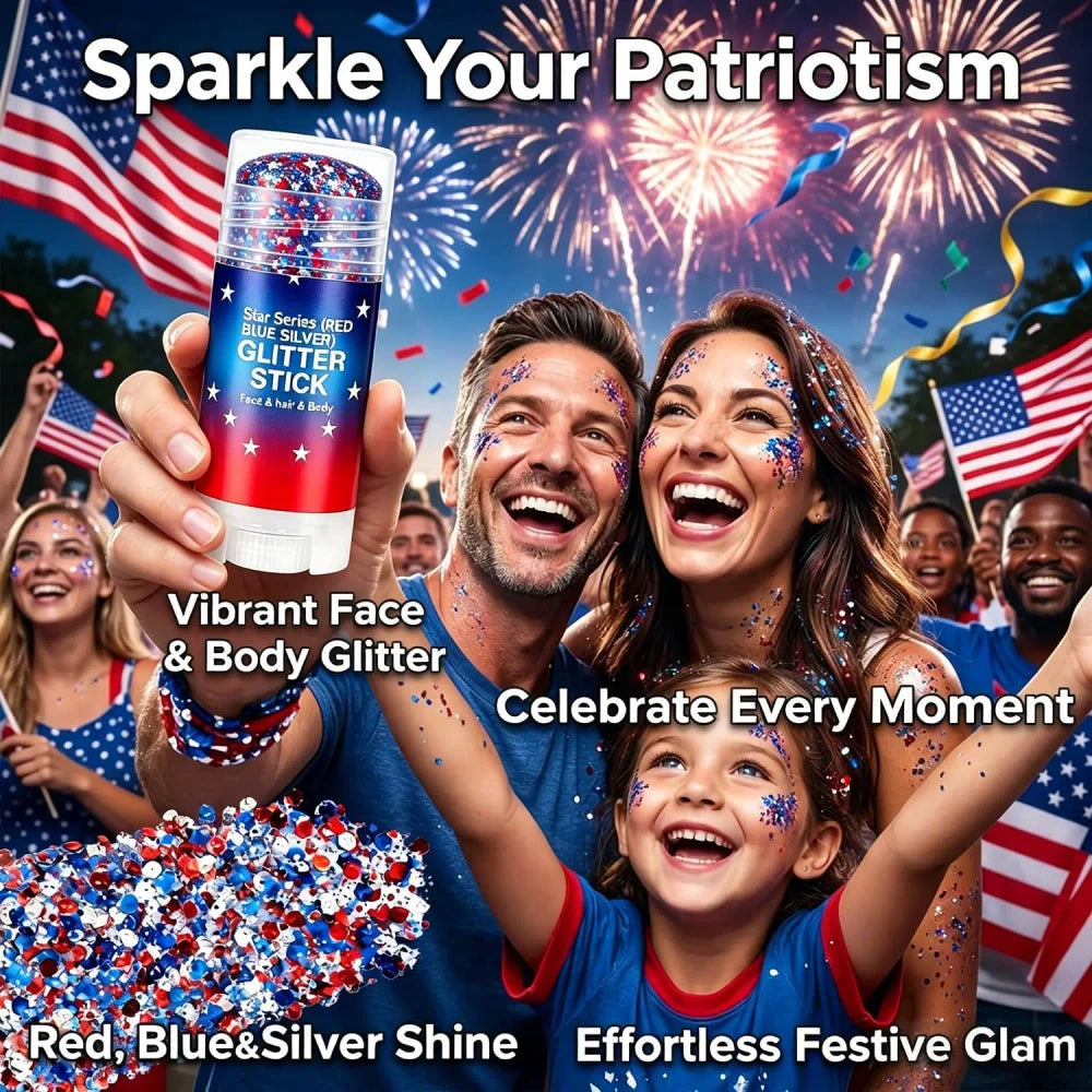 Patriotic Body Glitter Sticks